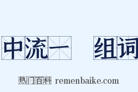 中流一壸组词是什么意思的图片